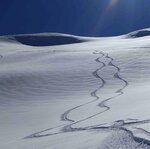 © Traces sur le glacier - La Grave - Snowlegend