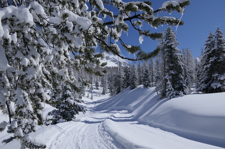 © Cervières sous la Neige - Fugues en montagne