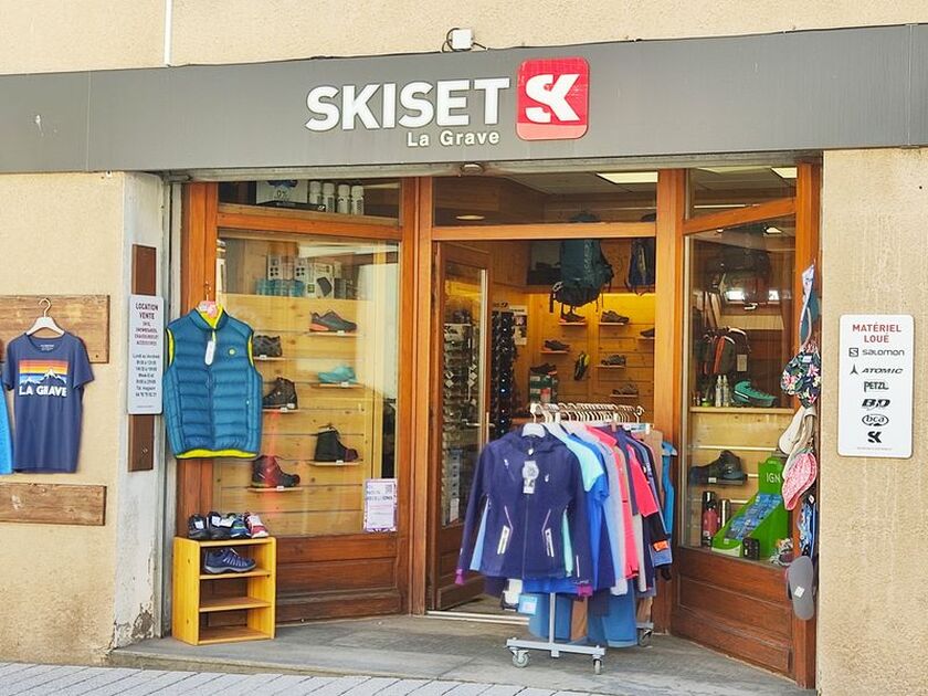 © Devanture magasin de sport Skiset La Grave - Skiset La Grave