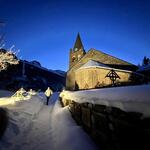 © L'église de la Grave en hiver - @marie poulet