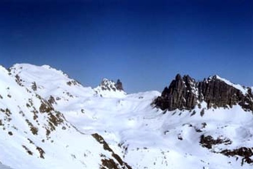 Iitnéraire de ski de randonnée en Vallée Étroite - Col des Muandes