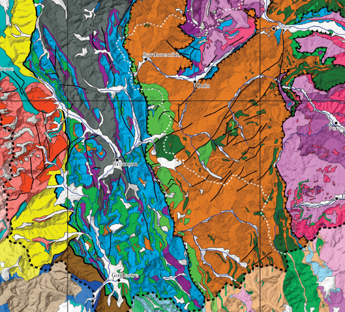 © Carte Géologique des Alpes Cottiennes - ©geoparc-alpescottiennes.eu