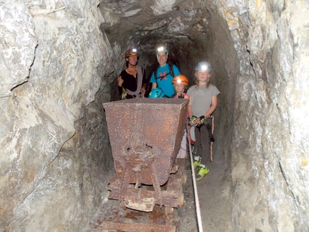 Le petit parcours des mines en via cordata - Odile Martin Cocher - Aventure Verticale La Meije