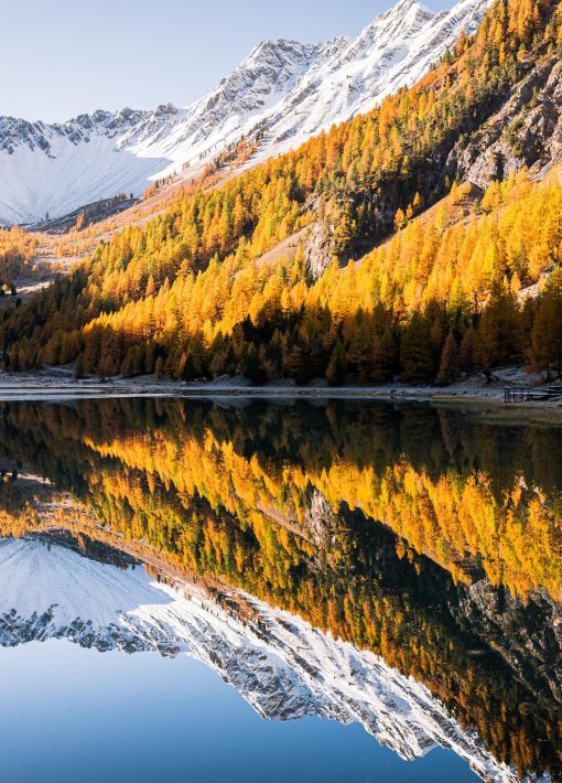 lac de l'orceyrette automne Papa Aurélien