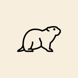 Randonneur responsable - Pictogramme marmotte