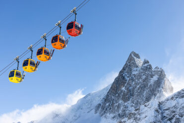 Téléphériques La Grave ski en mars ©T.Blais