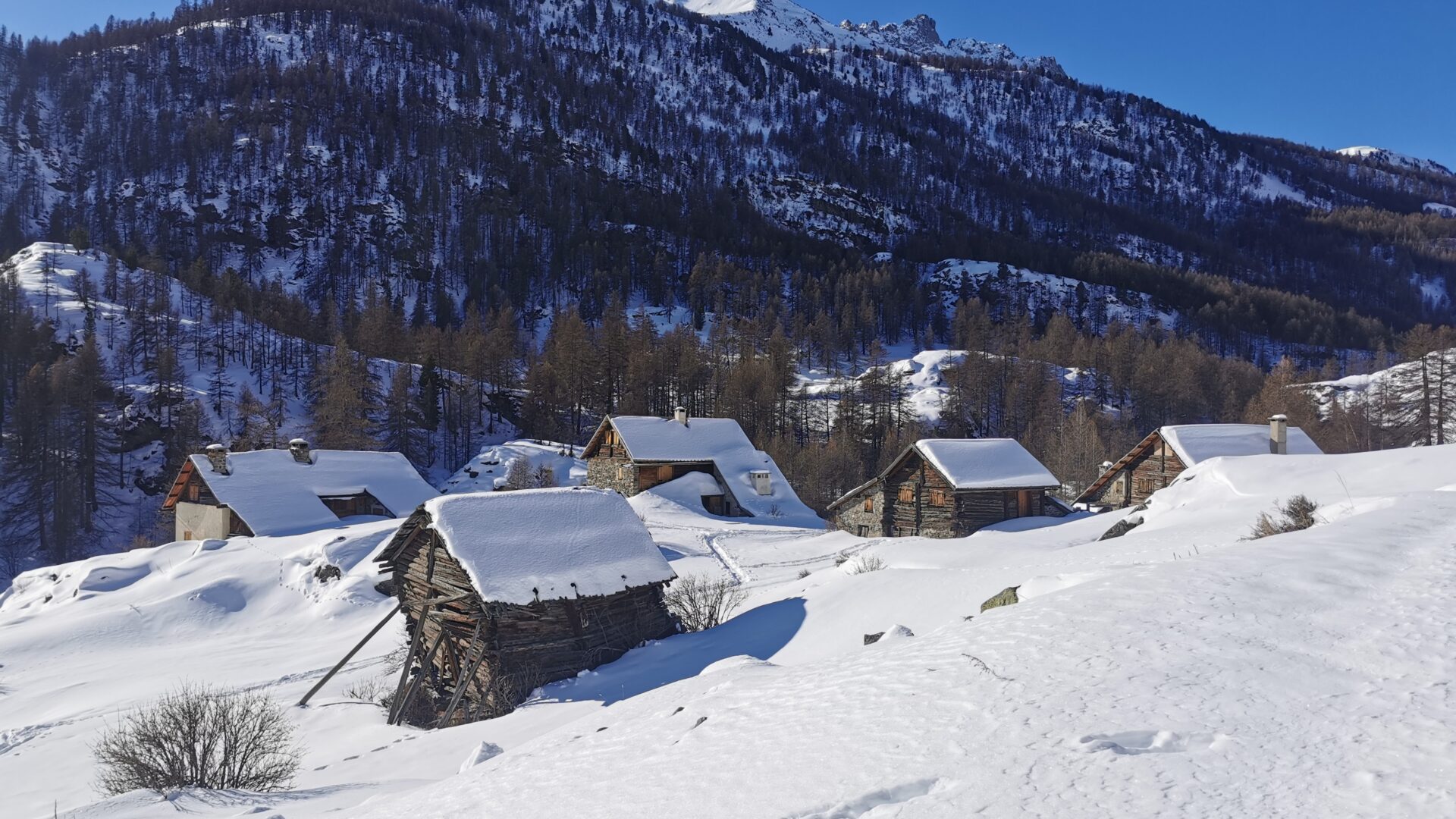 S.Morattel-Haute Vallée Clarée-Hiver chalets d'alpage