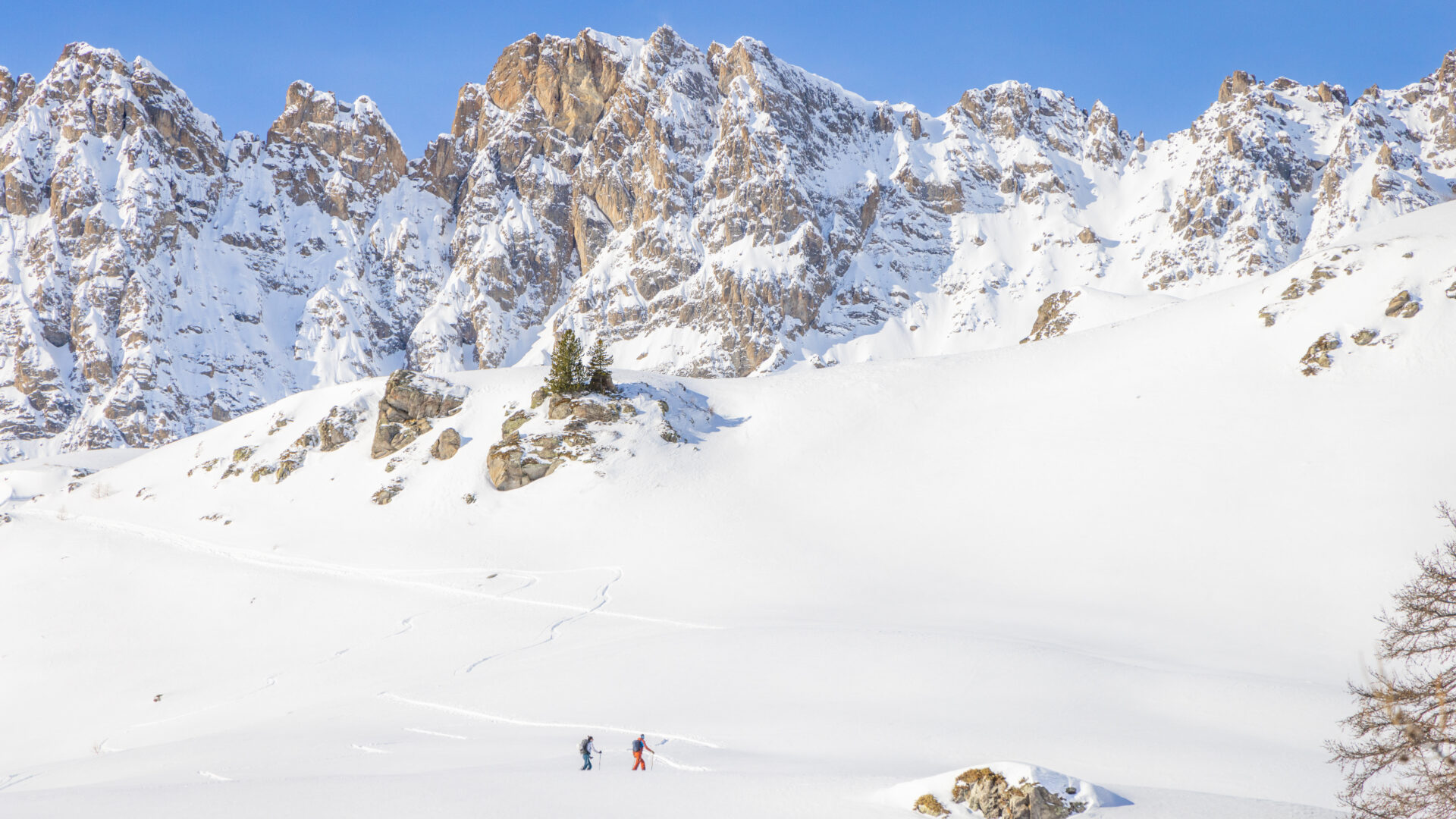 Ski de rando couple Crete echaillon - Buffère ©T.Blais (19)